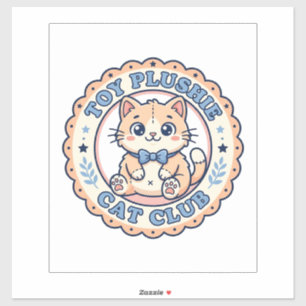 Sticker Jouet Peluche Chat Mignon Chat T-Shirt Design - Jo