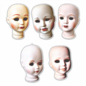 Sticker Jouets déplaisants à tête de poupée (Devant)