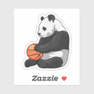 Sticker Joueur de basket-ball Panda