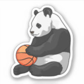 Sticker Joueur de basket-ball Panda (Devant)