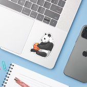 Sticker Joueur de basket-ball Panda (Ordinateur portable avec iPhone)