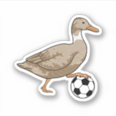Sticker Joueur de football canard (Devant)