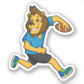 Sticker Joueur de football de Lion Rugby (Devant)