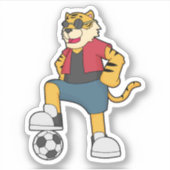 Sticker Joueur de football de Tiger (Devant)