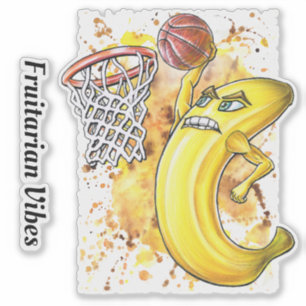 Sticker Joueur Fruitaire Slam Dunk Banana
