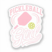 Sticker Joueuse de pickleball fille (Recto)
