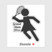 Sticker Joueuse de tennis féminin Sports (Feuille)