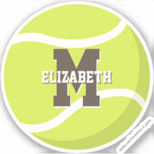 Sticker joueuse de tennis pour filles personnalisées