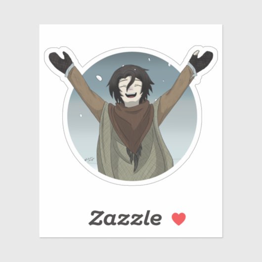 Sticker Jour de la neige (Feuille)