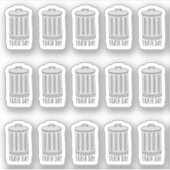 Sticker Jour de la poubelle Tracker Mini Bujo Planner (Devant)