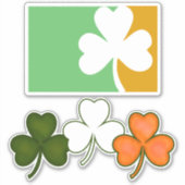 Sticker Jour de la Saint Patrick shamrock irlandais (Devant)
