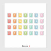 Sticker Jour de la semaine (Feuille)