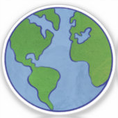 Sticker Jour de la Terre (Recto)