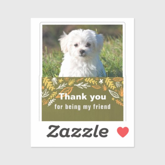 Sticker Jour de l'amitié (Feuille)