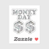 Sticker Jour de l'argent papier (Feuille)
