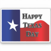 Sticker Jour de l'indépendance du Texas (Recto)