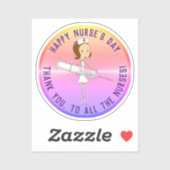 Sticker Jour de l'infirmière (Feuille)