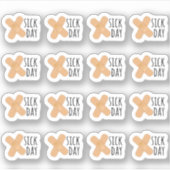 Sticker Jour de maladie Médipatches Jour de congé Rappel B (Devant)