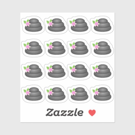 Sticker Jour de Spa Pierres Zen Relaxation Bujo Planificat (Feuille)