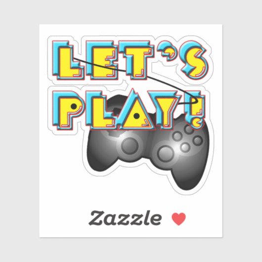 Sticker Jour des jeux vidéo (Feuille)
