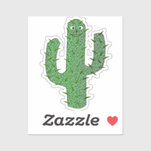 Sticker Jour des morts heureux Cactus