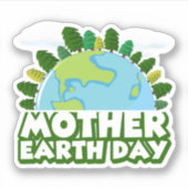 Sticker Jour des terres mère (Devant)