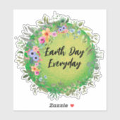 Sticker Jour des terres, quotidien (Feuille)