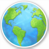 sticker jour des terres Vinyl (Devant)