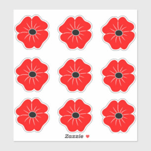 Sticker Jour du Coquelicot Rouge de la Mémoire
