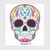 Sticker Jour du crâne de sucre des morts (Feuille)