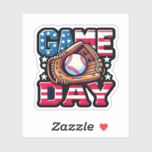 Sticker Jour du jeu Baseball