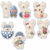 Sticker Jour du lapin de Pâques (Devant)