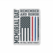 Sticker Jour du Souvenir Hommage et Tribut Vector Des (Devant)