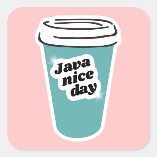 Sticker Jour Joyeux Java (Devant)