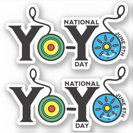 Sticker Jour national Yo-Yo (Devant)