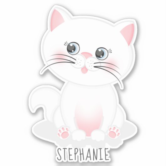 Sticker Jour Purr-fect Chat Anniversaire (Devant)