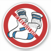 Sticker Jour sans chaussettes (Devant)