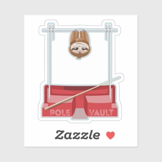 Sticker Jour sportif de la voûte du pôle Sloth (Feuille)