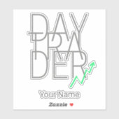 Sticker Jour Trader et Cryptodevises Stock Exchange (Feuille)