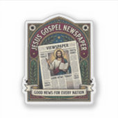 Sticker Journal de l'Évangile de Jésus Journal chrétien F (Devant)