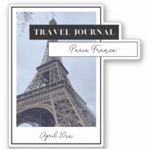 Sticker Journal de voyage Ajoutez votre propre p