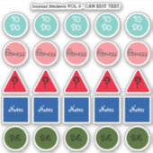 Sticker Journal des événements récurrents Journal Journal  (Devant)