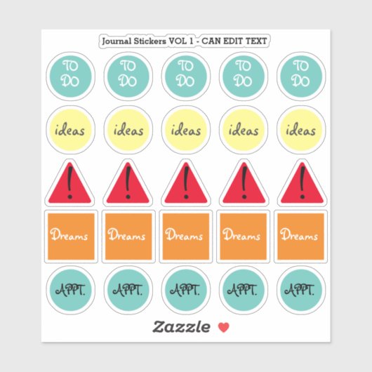 Sticker Journal des événements récurrents Journal Journal  (Feuille)