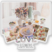 Sticker Journal Rustic Lavender RECIPE Ajouter 4 Photos de (Devant)