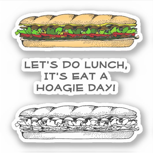 Sticker Journée du sandwich géant (Devant)