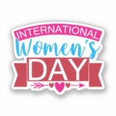 Sticker Journée internationale de la femme (Recto)