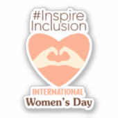 Sticker Journée internationale de la femme 2024 Inspirer l (Recto)
