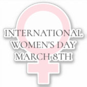 Sticker Journée internationale de la femme - 8 mars (Devant)