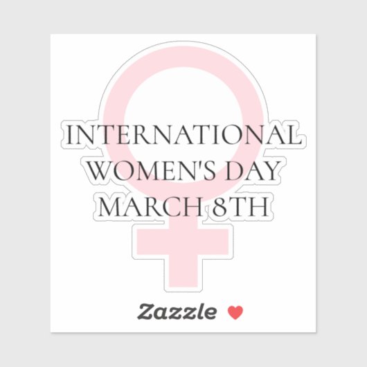 Sticker Journée internationale de la femme - 8 mars (Feuille)