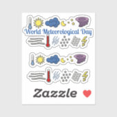 Sticker Journée météorologique mondiale (Feuille)
